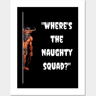 WHERE'S THE NAUGHTY SQUAD? KRAMPUS Posters and Art